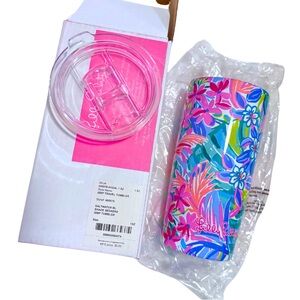 Lilly Pulitzer Travel Tumbler • Shade Seekers • Insulated Metal • NWT